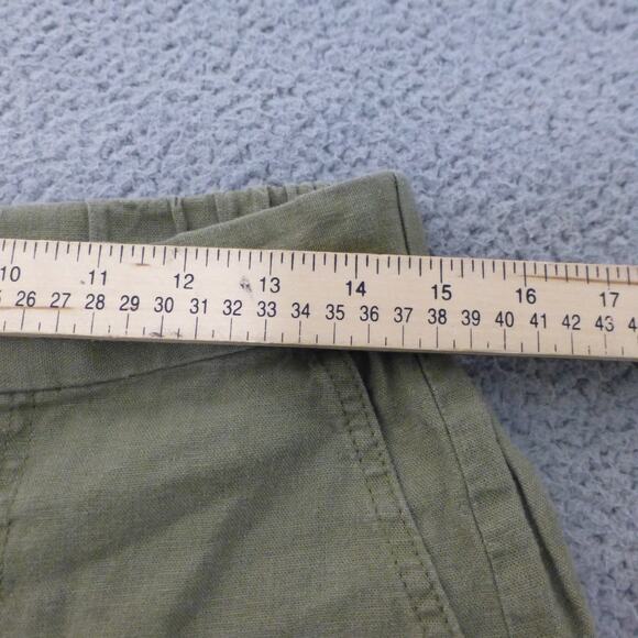 Banana Republic Shorts Womens Small Linen Blend Pull On Green Casual - Picture 4 of 7